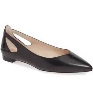 Black Leather Cole Haan Ballet Flats